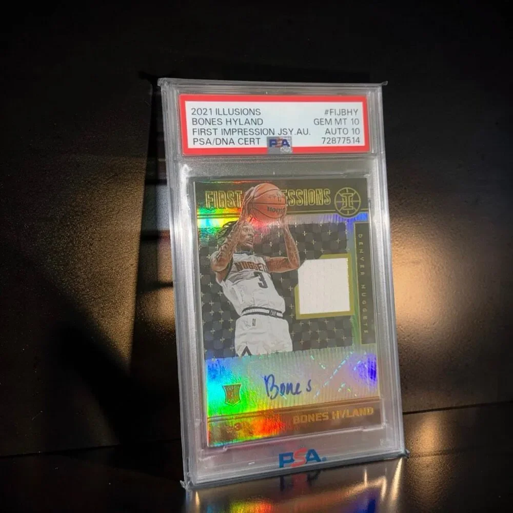 ‘21 ILLUSION BONES HYLAND FIRST IMPRESSION JSY.AU. GEM MT PSA/DNA CERT 72877514